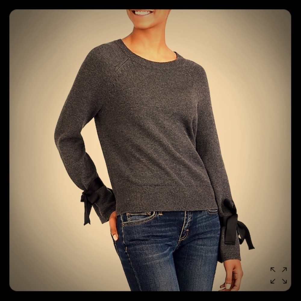 NWT - J Crew Factory Tie Bell-Sleeve Sweater